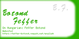botond feffer business card